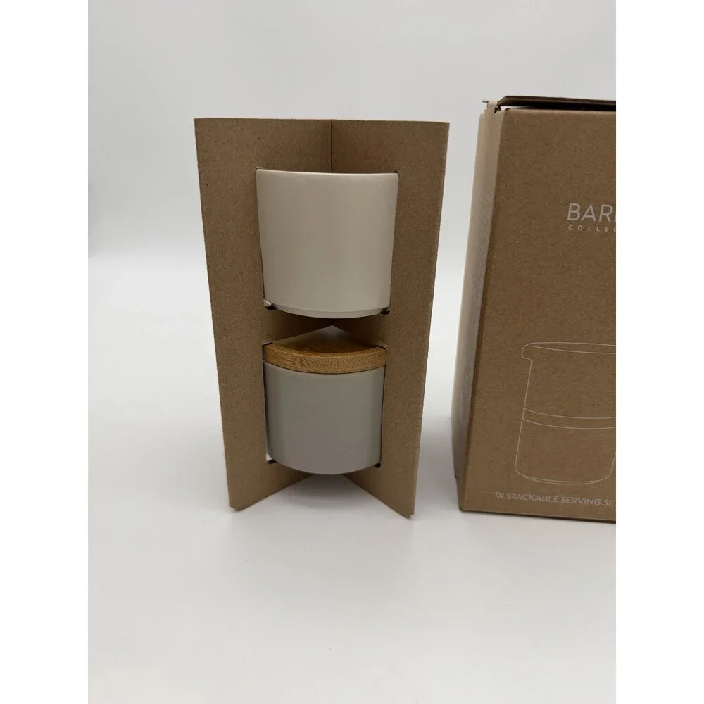 Nespresso Barista Collection Stackable Serving Sugar & Creamer Set New